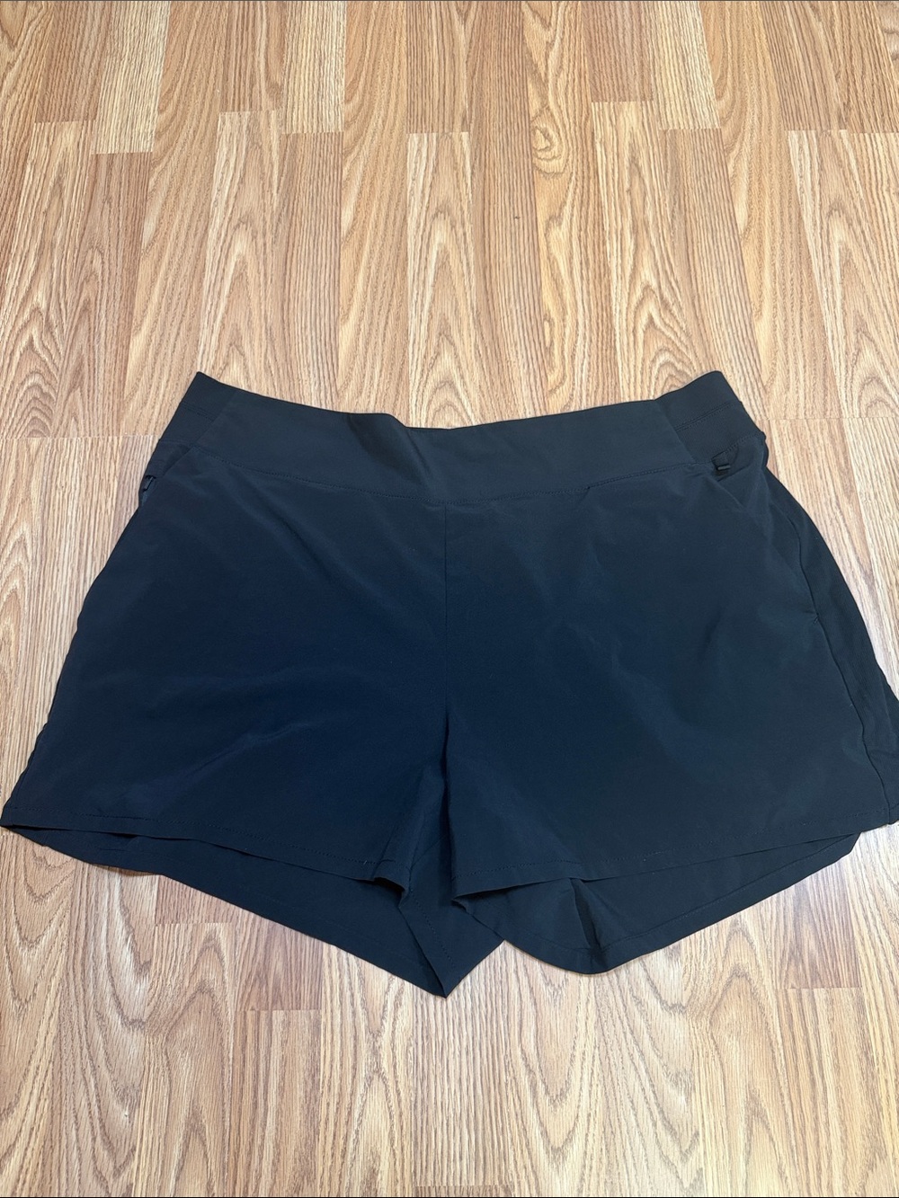 Athleta Black Athletic Shorts with Wide Waistband